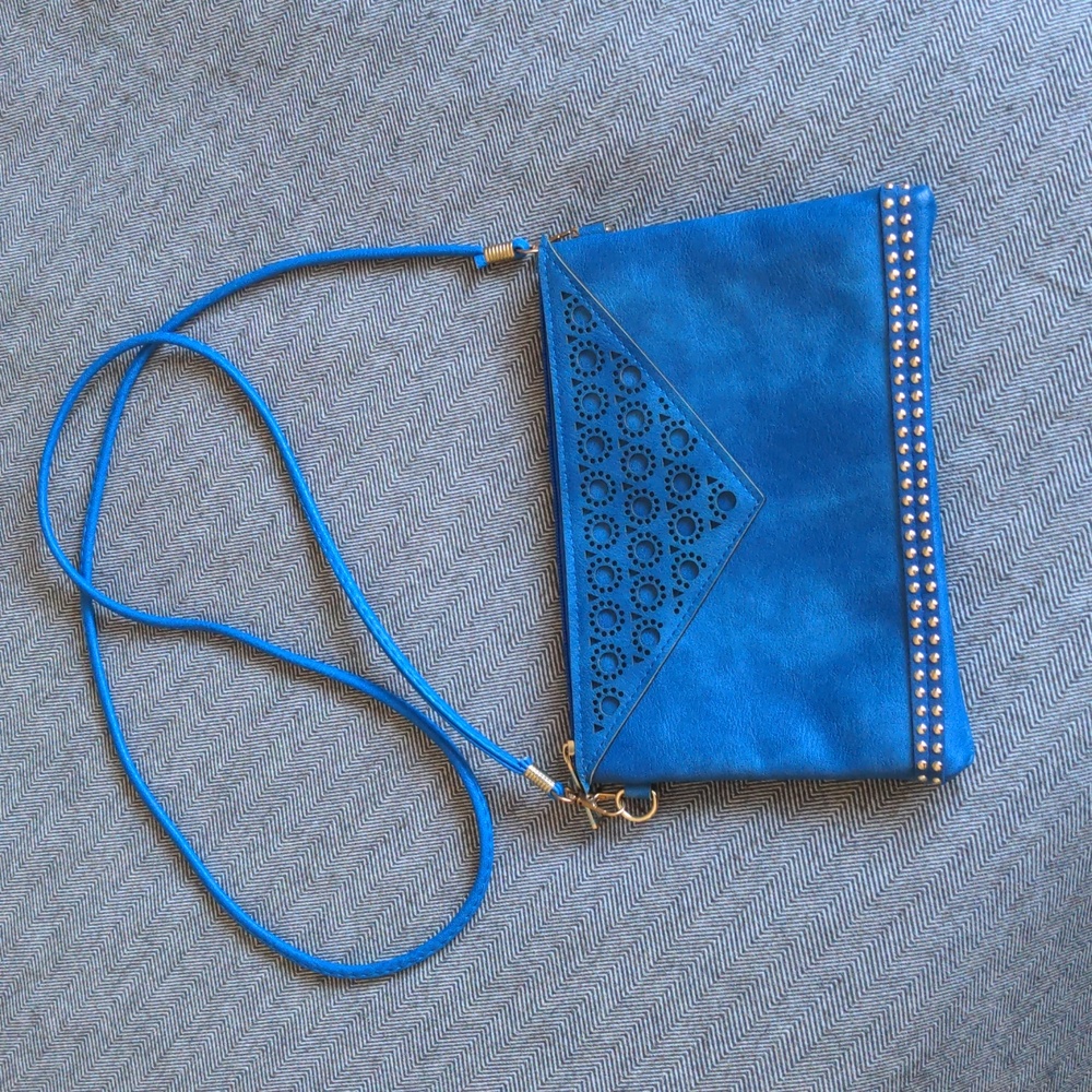 Blue studded Christina Lee purse
